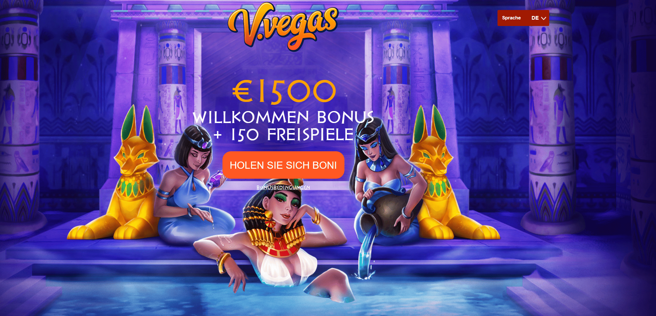 Screenshot der Spieloberfläche von Vulkan Vegas